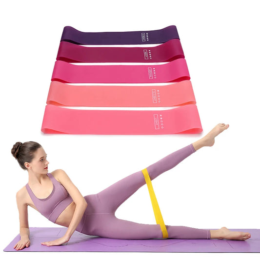 Women’s Elastic Resistance Bands for Yoga, Fitness, Squats, Strength Training, and Rehabilitation – Hip, Leg, and Arm Workout Equipment