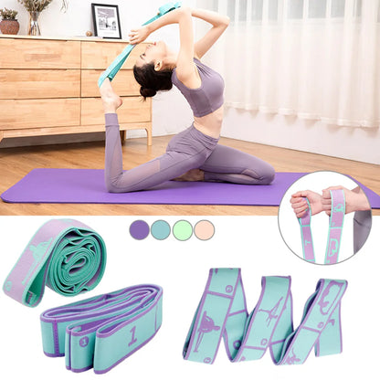 85cm Elastic Resistance Band for Leg and Arm Shaping – Non-Slip Fabric Hip & Glute Workout Band for Squats, Pilates, and Stretching.