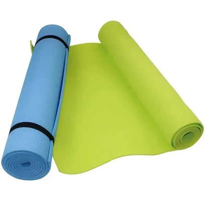 Thick Non-Slip Yoga Mat – Fitness & Pilates Exercise Mat with Bandage