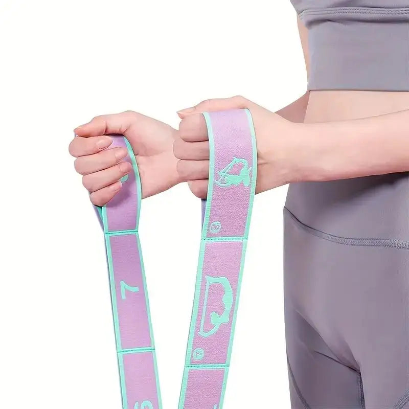 85cm Elastic Resistance Band for Leg and Arm Shaping – Non-Slip Fabric Hip & Glute Workout Band for Squats, Pilates, and Stretching.