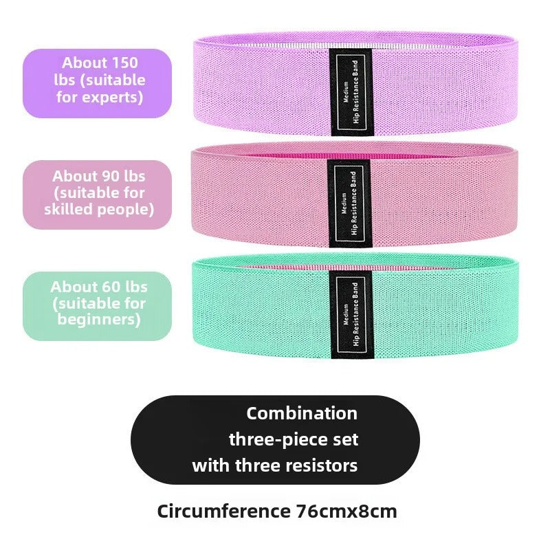 Fabric Resistance Bands for Glutes, Thighs, and Hips – Elastic Workout Loops for Squats, Yoga, and Fitness Training