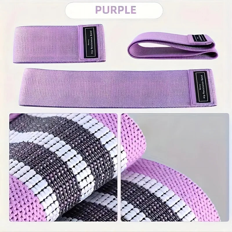 Fabric Resistance Bands for Glutes, Thighs, and Hips – Elastic Workout Loops for Squats, Yoga, and Fitness Training